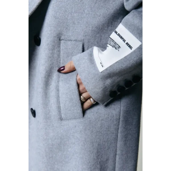 Colourful-Re_AutumnWinter-2025_213_WO115069_6 Colourful Rebel Jas Zania WO115069 213 Light Grey