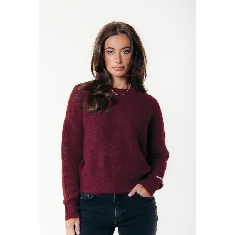 Colourful Rebel Sweater WK117228 609 Bordeaux