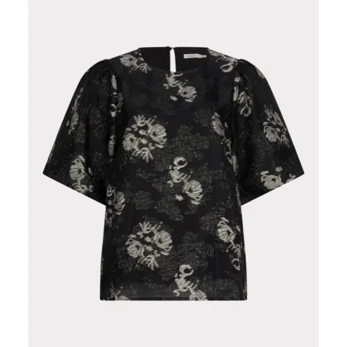 EsQualo_2025-High-Winter_000_W25.09701 Esqualo Top w25.09701 Zwart