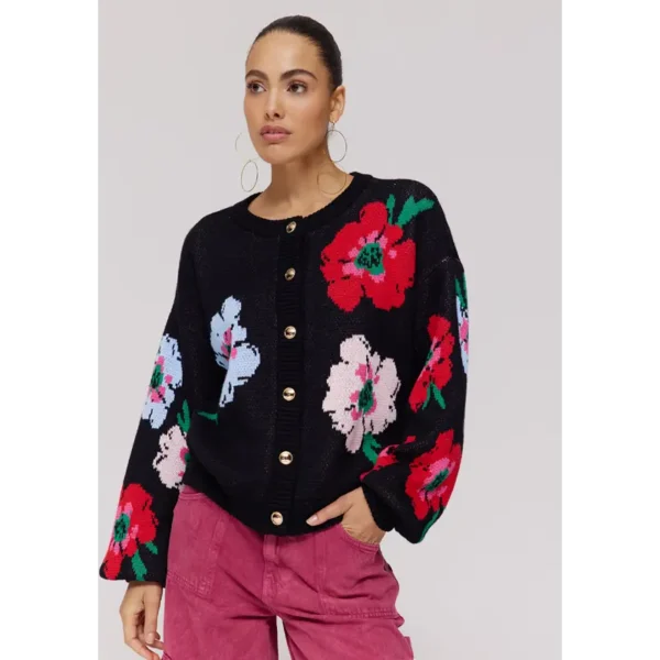 Harper-&-Yve_Deep-Winter-2025_1267_DW25W810_4 Harper & Yve Vest Jazz DW25W810 1267 Multi Flower