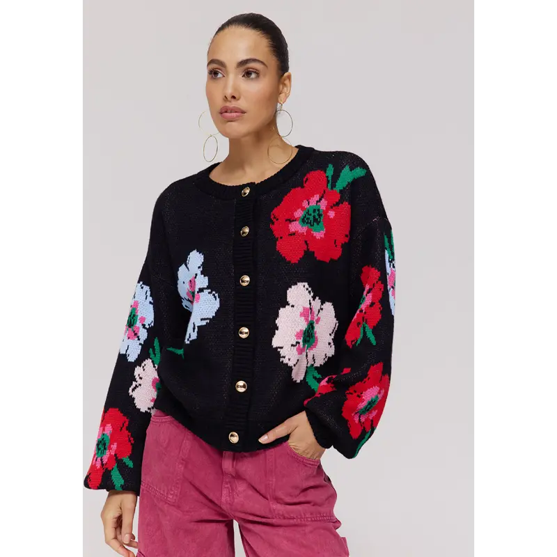 Harper-&-Yve_Deep-Winter-2025_1267_DW25W810_4 Harper & Yve Vest Jazz DW25W810 1267 Multi Flower