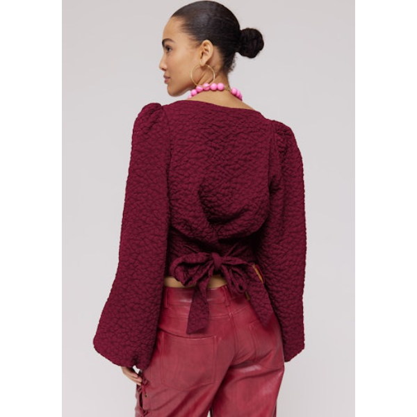 Harper-&-Yve_Deep-Winter-2025_324_DW25P619_4 Harper & Yve Top Sisi Dw25p619 Rood