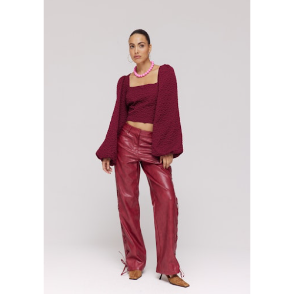 Harper-&-Yve_Deep-Winter-2025_324_DW25P619_5 Harper & Yve Top Sisi Dw25p619 Rood