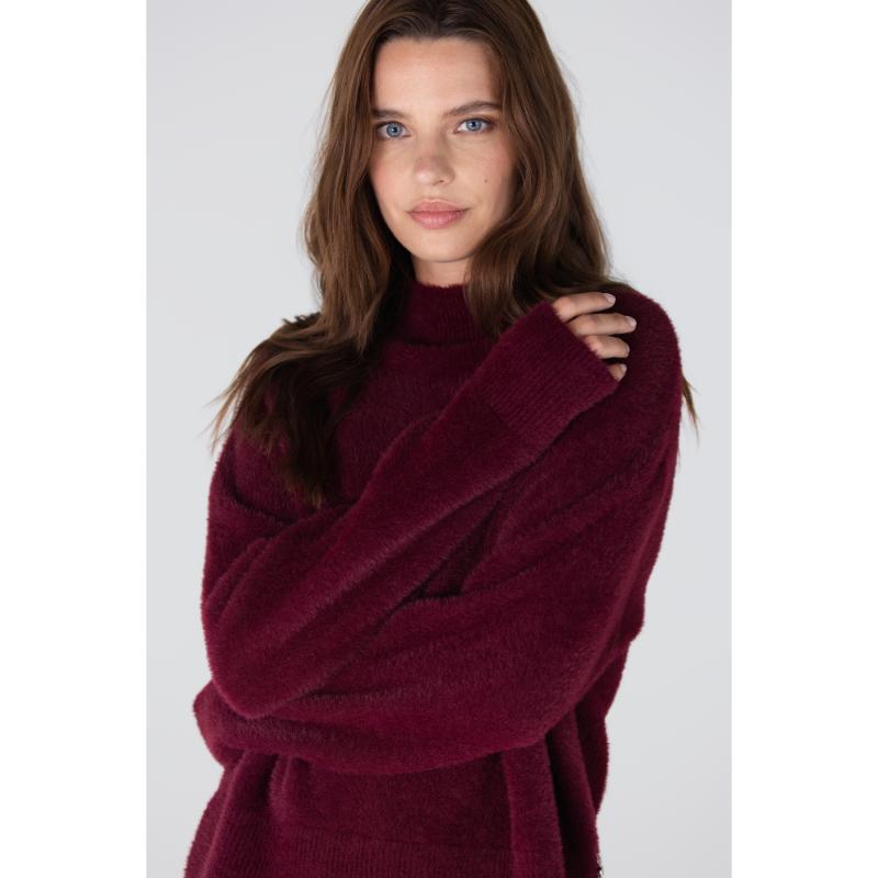 Jansen Amsterdam Trui Calla Dark Red