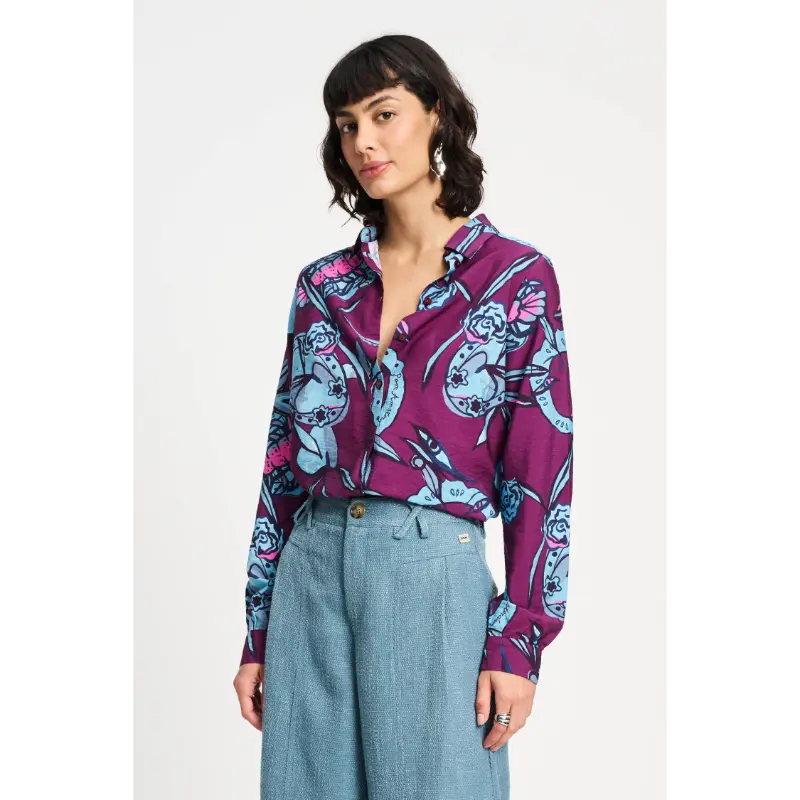 POM Amsterdam Blouse Mila SP9340 600 Purple