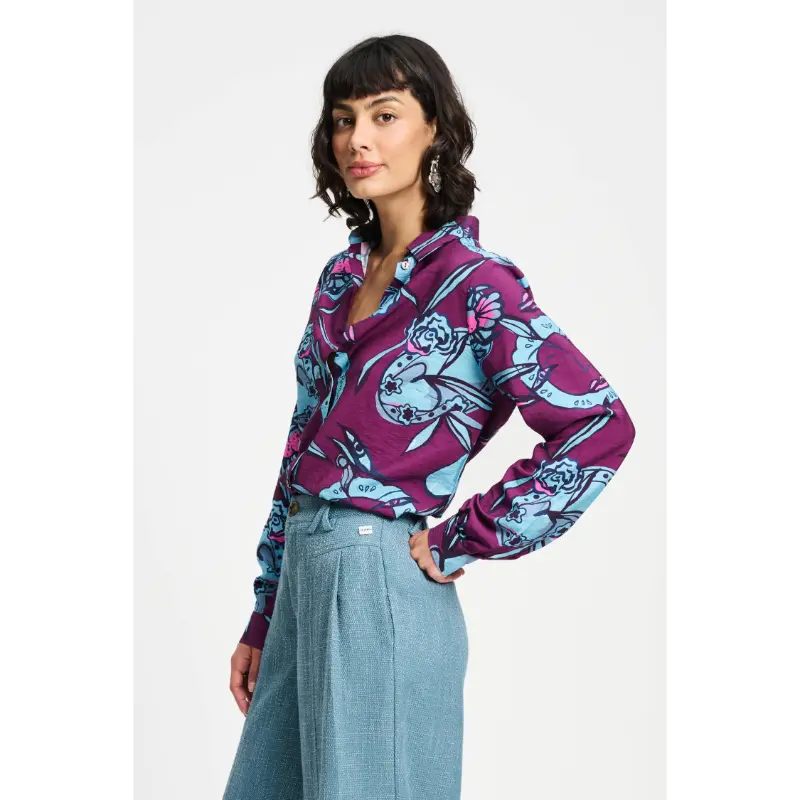 POM Amsterdam Blouse Mila SP9340 600 Purple