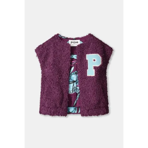 POM Amsterdam Teddy Gilet SP9367 600 Purple