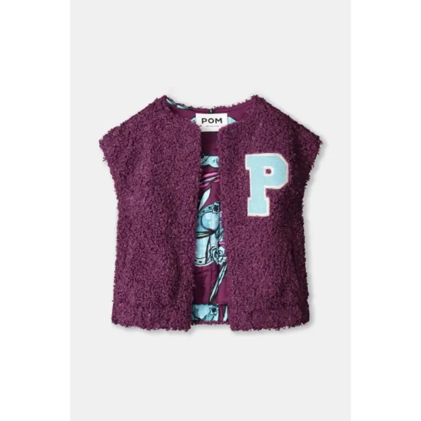 POM-Amsterda_FW2526_600_SP9367_2 POM Amsterdam Teddy Gilet SP9367 600 Purple