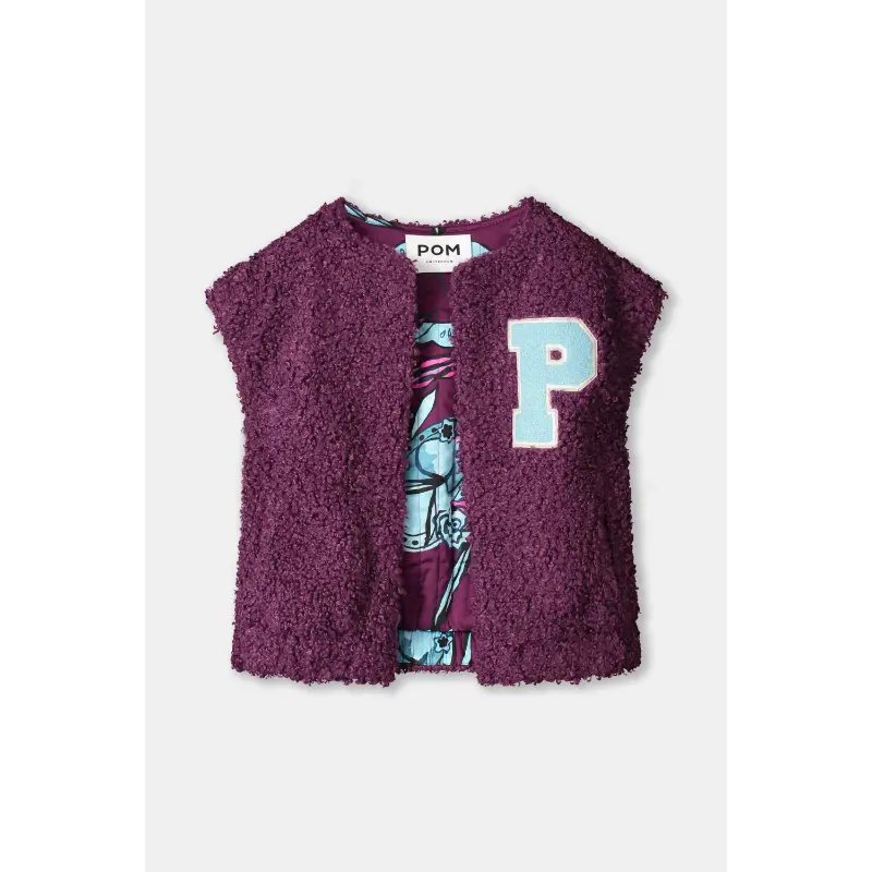 POM-Amsterda_FW2526_600_SP9367_2 POM Amsterdam Teddy Gilet SP9367 600 Purple