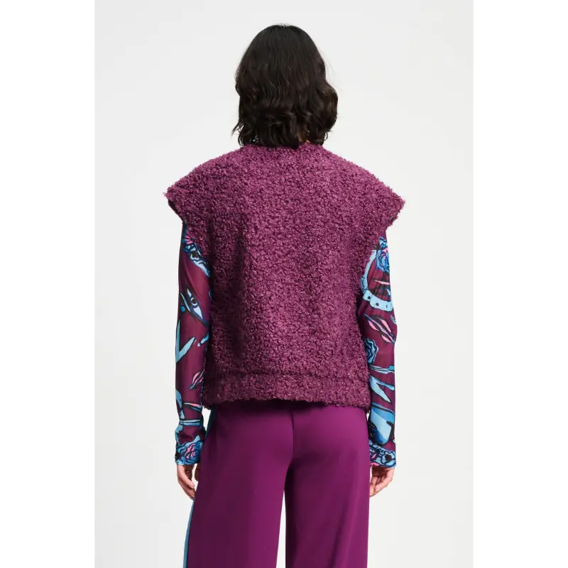 POM-Amsterda_FW2526_600_SP9367_5 POM Amsterdam Teddy Gilet SP9367 600 Purple