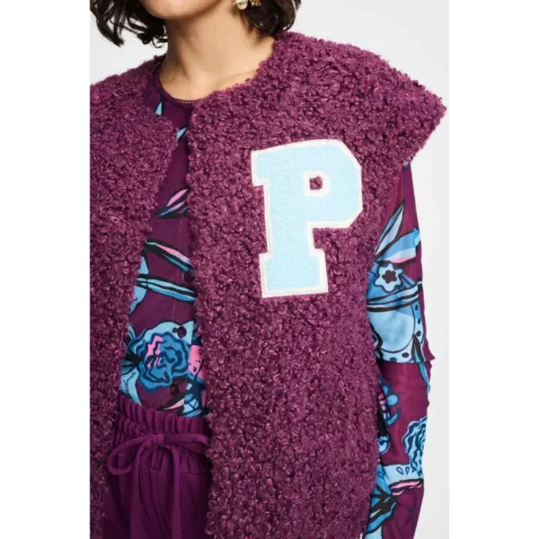 POM-Amsterda_FW2526_600_SP9367_6 POM Amsterdam Teddy Gilet SP9367 600 Purple
