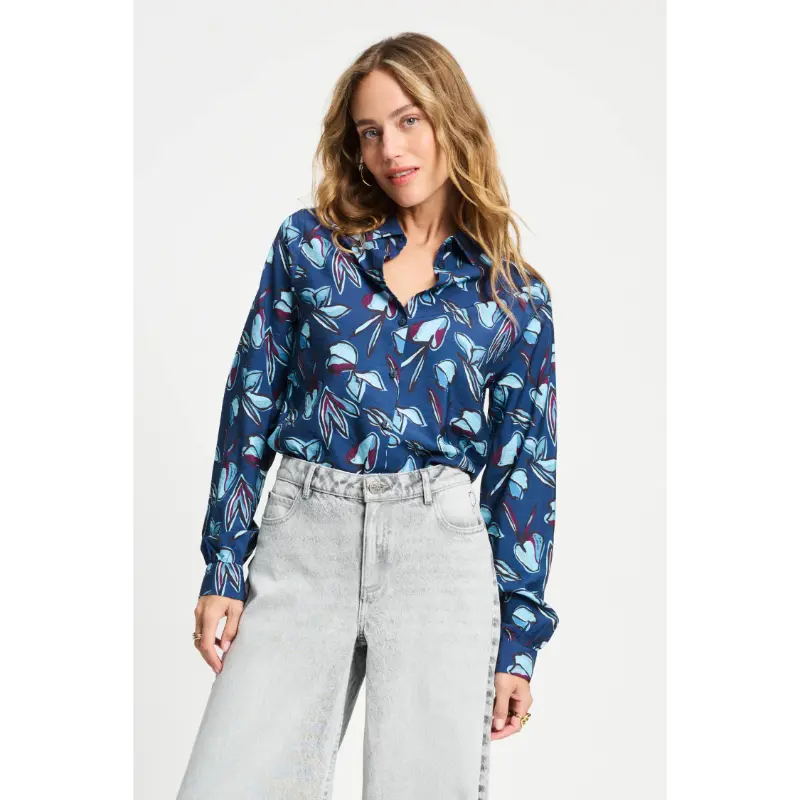 POM Amsterdam Blouse Mila SP9339 650 Blue