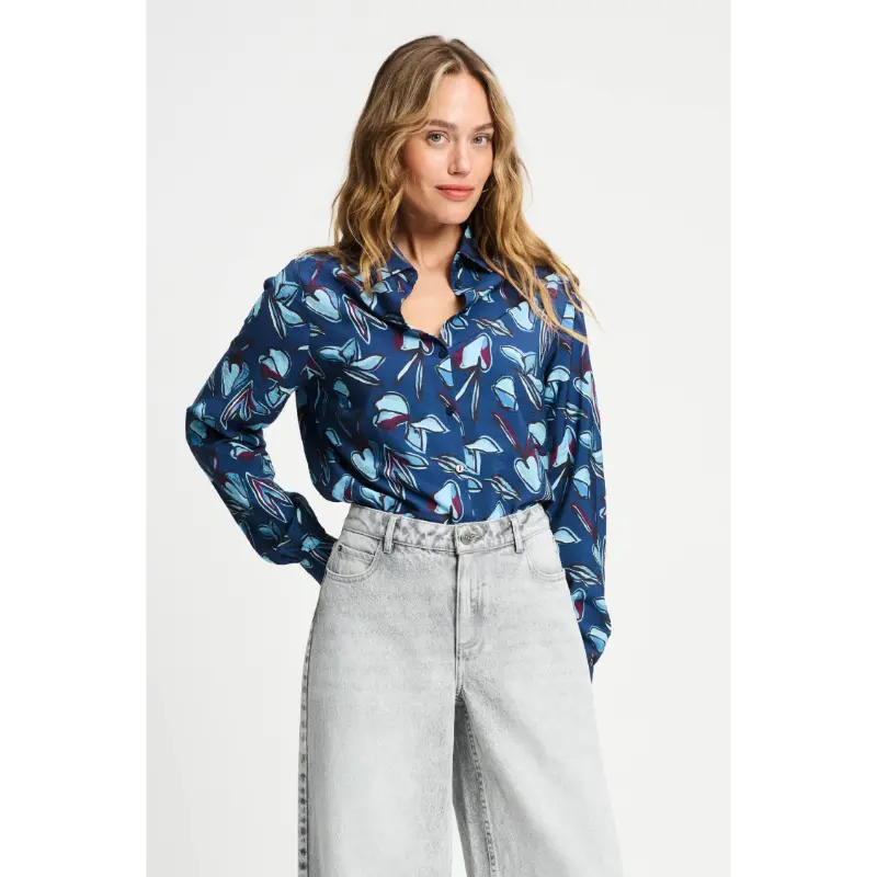 POM Amsterdam Blouse Mila SP9339 650 Blue