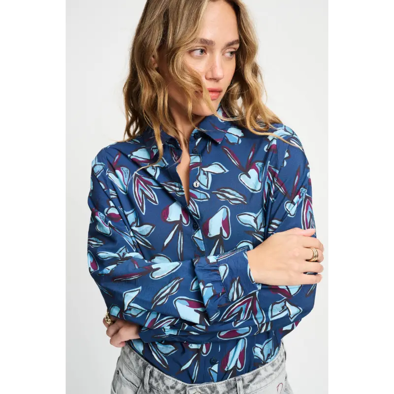 POM Amsterdam Blouse Mila SP9339 650 Blue
