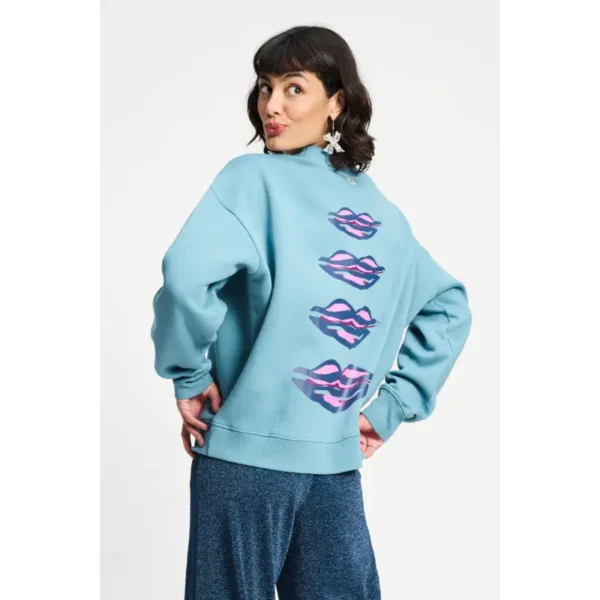 POM-Amsterda_FW2526_650_SP9357 POM Amsterdam Sweater Dawn SP9357 650 Blue