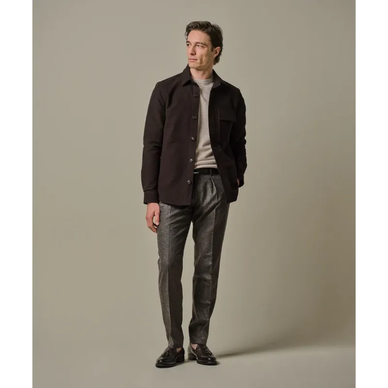 Profuomo Overshirt PPWF30001e h2 Dark Brown