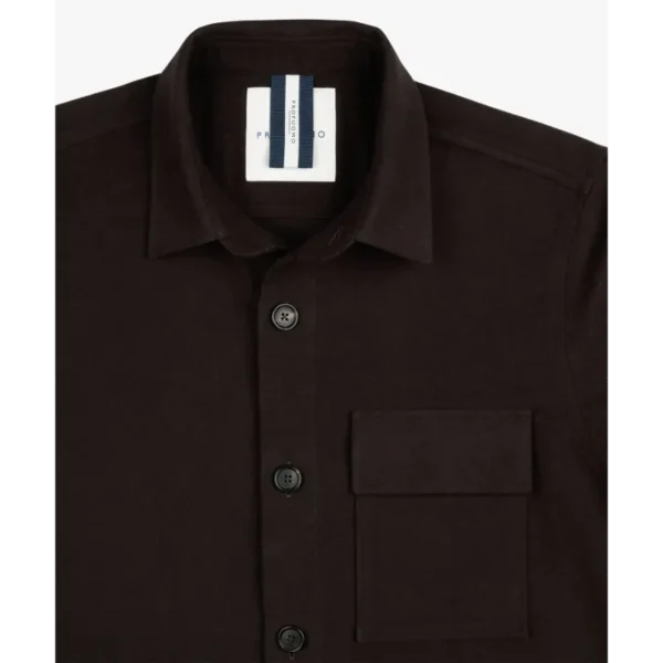 Profuomo Overshirt PPWF30001e h2 Dark Brown