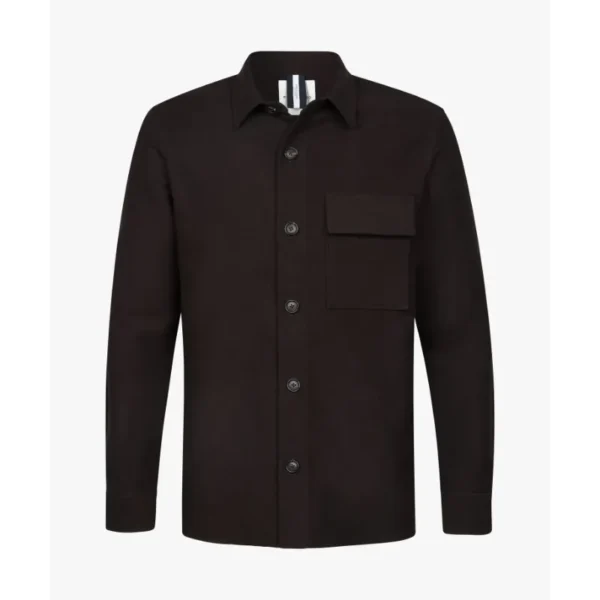 Profuomo Overshirt PPWF30001e h2 Dark Brown