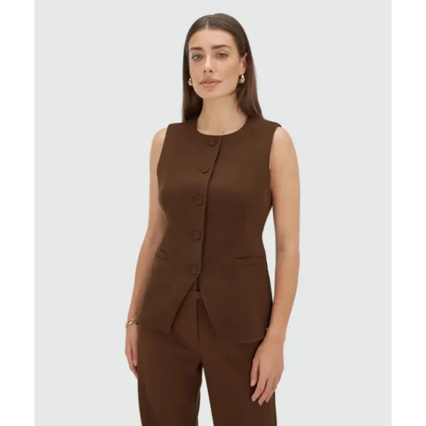 kiro_dark-brown_jv-2508-0111-584_fall-25-drop-2_bm_103 Josh V Gilet Kiro JV-2508-0111 584 Dark Brown