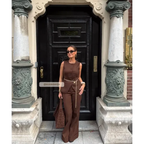 kiro_dark-brown_jv-2508-0111-584_fall-25-drop-2_influ_502 Josh V Gilet Kiro JV-2508-0111 584 Dark Brown