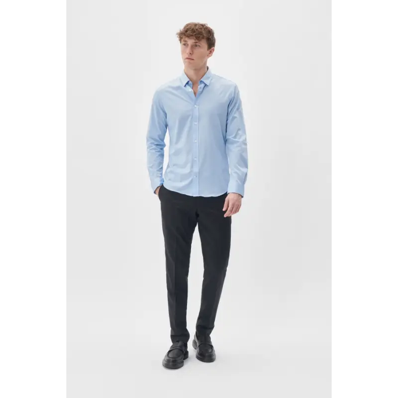 30205262 Blue2 Matinique Overhemd 30205262 Licht Blauw
