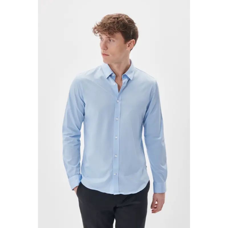 30205262 Blue4 Matinique Overhemd 30205262 Licht Blauw