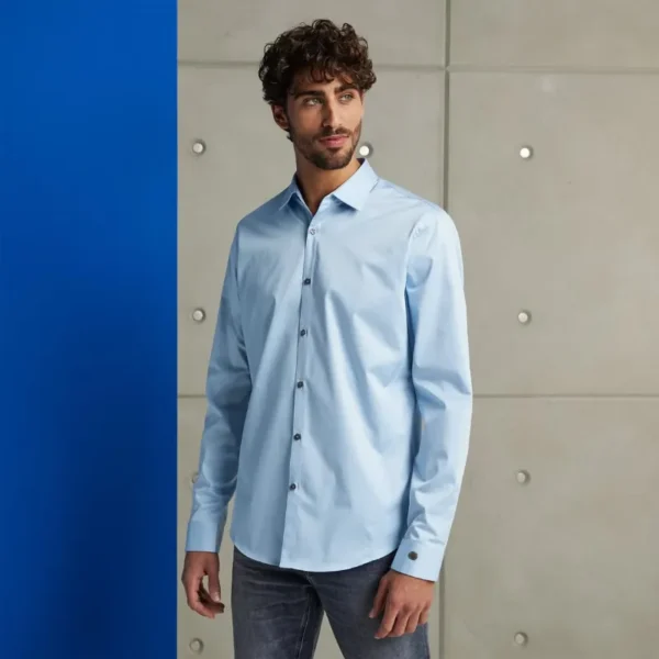 CSI00429-5316_3 Cast Iron Overhemd CSI00429-5316 Licht Blauw