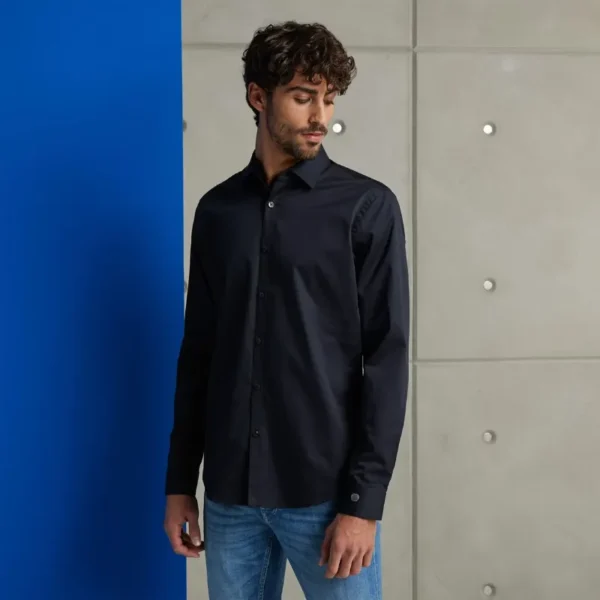 CSI00429-999_2 Cast Iron Overhemd CSI00429-999 Zwart