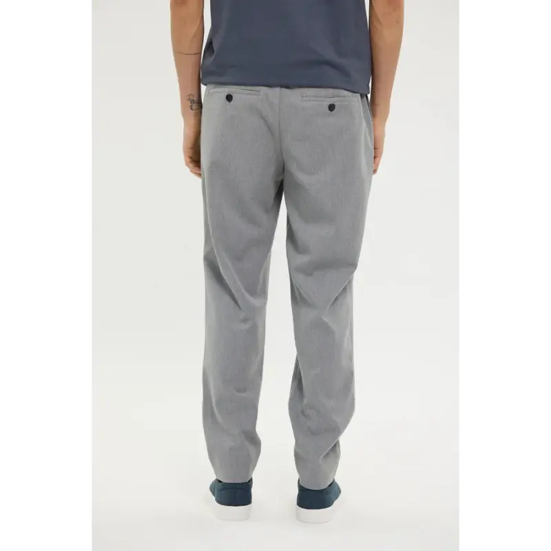 Plain_CARRYOVER_30970-mid-grey-melange_40781_3 Plain Broek Theo 40781 805 Mid Grey Melange