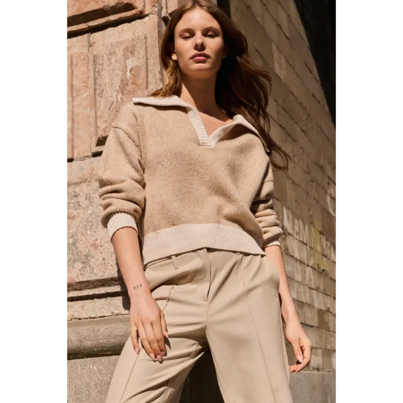 L_26S_01-000547-601_513061-023-73980 Yaya Sweater 01-000547-601 513061 Beige