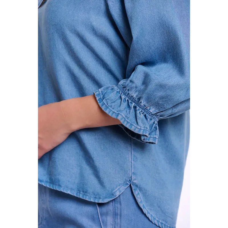 Rino&Pelle_SS26_11024_Kamar.7002621_2 Rino & Pelle Top Kamar 7002621 11024 Washed Blue