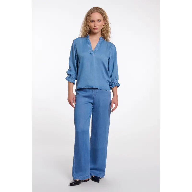 Rino&Pelle_SS26_11024_Kamar.7002621_4 Rino & Pelle Top Kamar 7002621 11024 Washed Blue