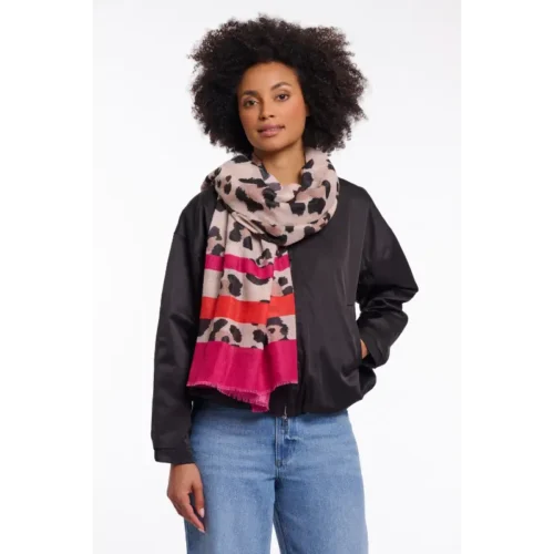 Rino & Pelle Sjaal Sigrid 7002621 11060 Big Leopard