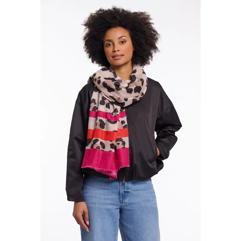 Rino&Pelle_SS26_11060_Sigrid.7002621 Rino & Pelle Sjaal Sigrid 7002621 11060 Big Leopard