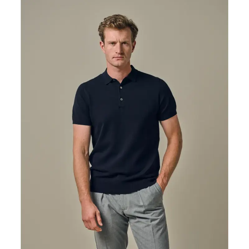 pp2d00001a-1 Profuomo Luxury Basic Polo PP2D00001a Navy