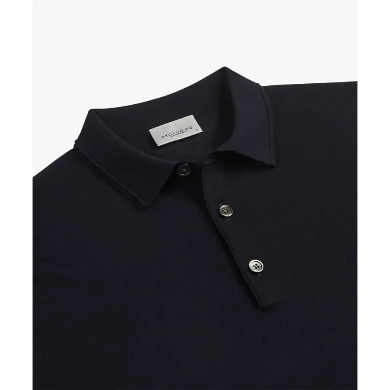 pp2d00001a-4 Profuomo Luxury Basic Polo PP2D00001a Navy