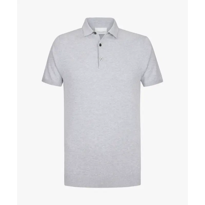 pp2d00001b-6 Profuomo Luxury Basic Polo PP2D00001b Licht Grijs
