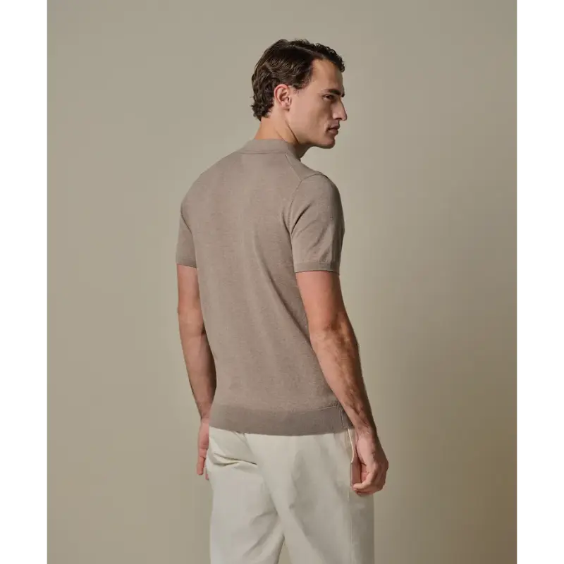 pp2d00001c-5 Profuomo Luxury Basic Polo PP2D00001c Beige