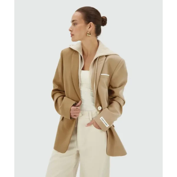 suus-hoodie_khaki-light-camel_jv-2512-0305-602_spring-26-drop-0_bm_110 Josh V Blazer Suus JV-2512-0305 602 Khaki/Light Beige