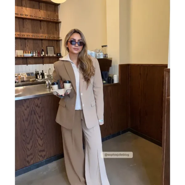 suus-hoodie_khaki-light-camel_jv-2512-0305-602_spring-26-drop-0_influ_501 Josh V Blazer Suus JV-2512-0305 602 Khaki/Light Beige