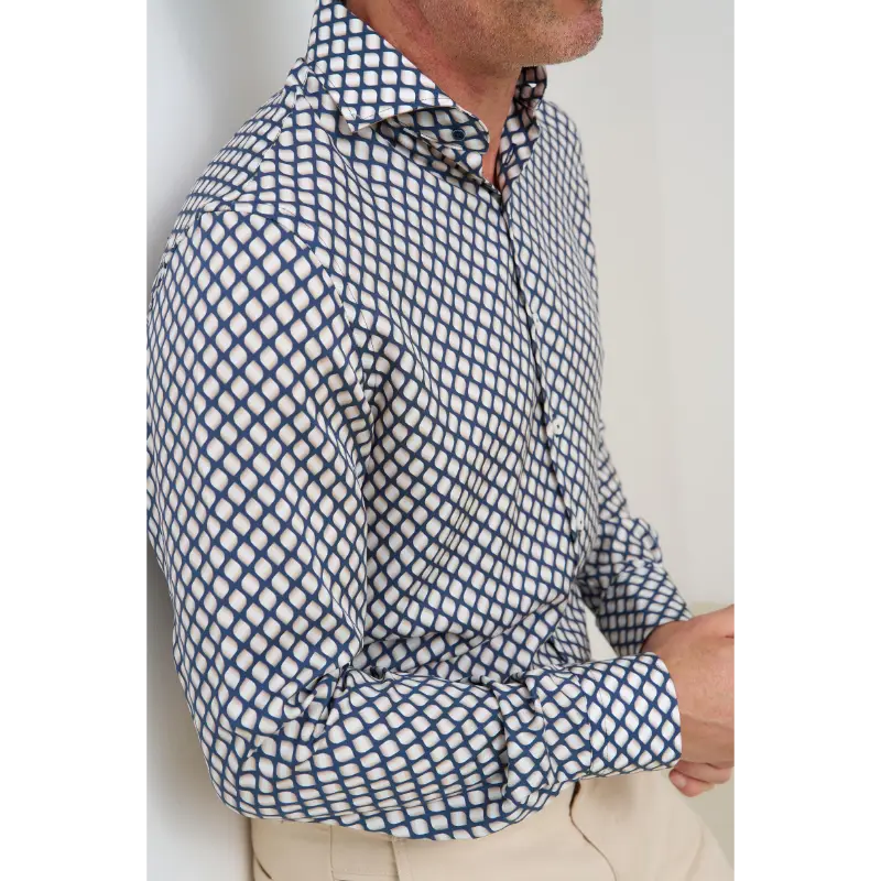 132.wsp.061 Blauw2 R2 Overhemd 132.WSP.061 010 Blauw