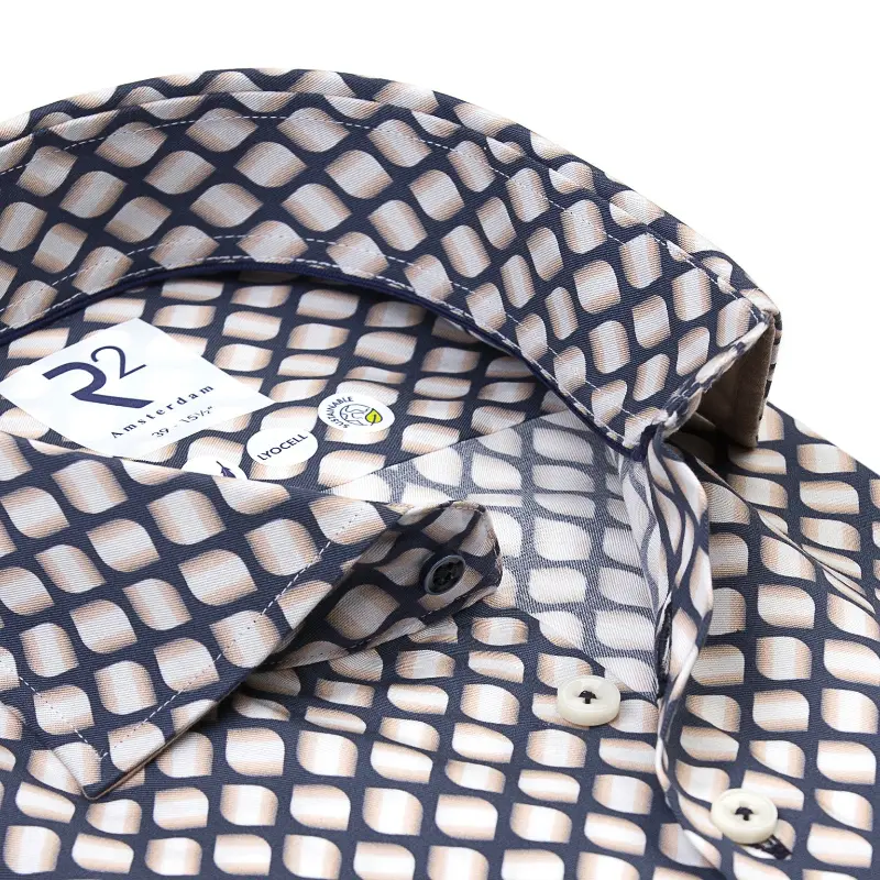 132.wsp.061 Blauw4 R2 Overhemd 132.WSP.061 010 Blauw