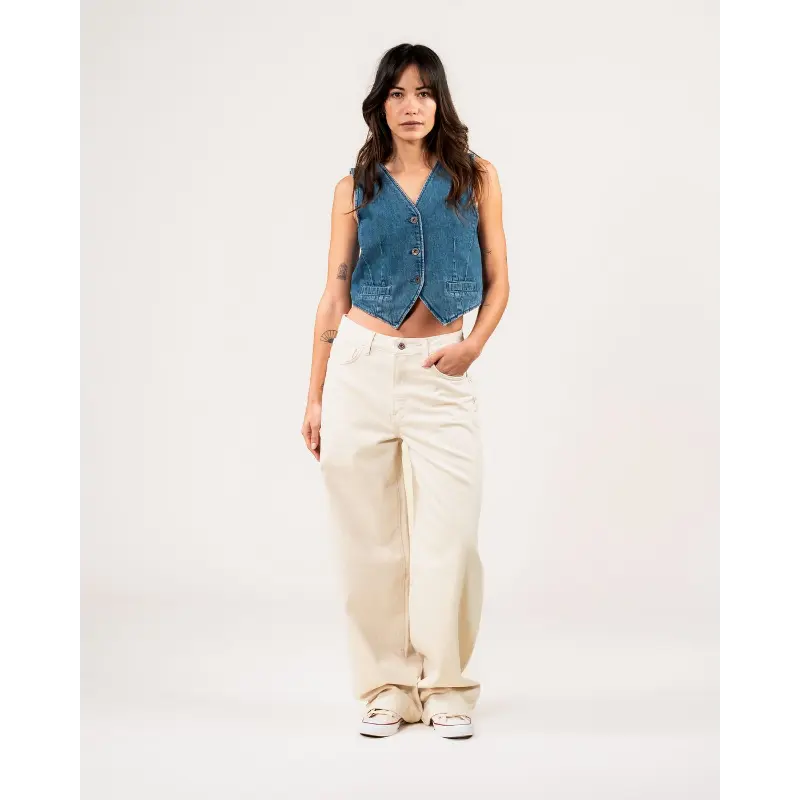 25105208 lucy loose off-white 463 ecru02 Kuyichi Jeans Lucy Loose 25105208 463 Ecru