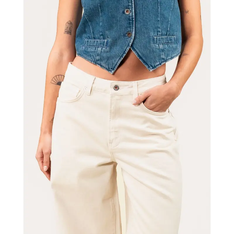 25105208 lucy loose off-white 463 ecru05 Kuyichi Jeans Lucy Loose 25105208 463 Ecru