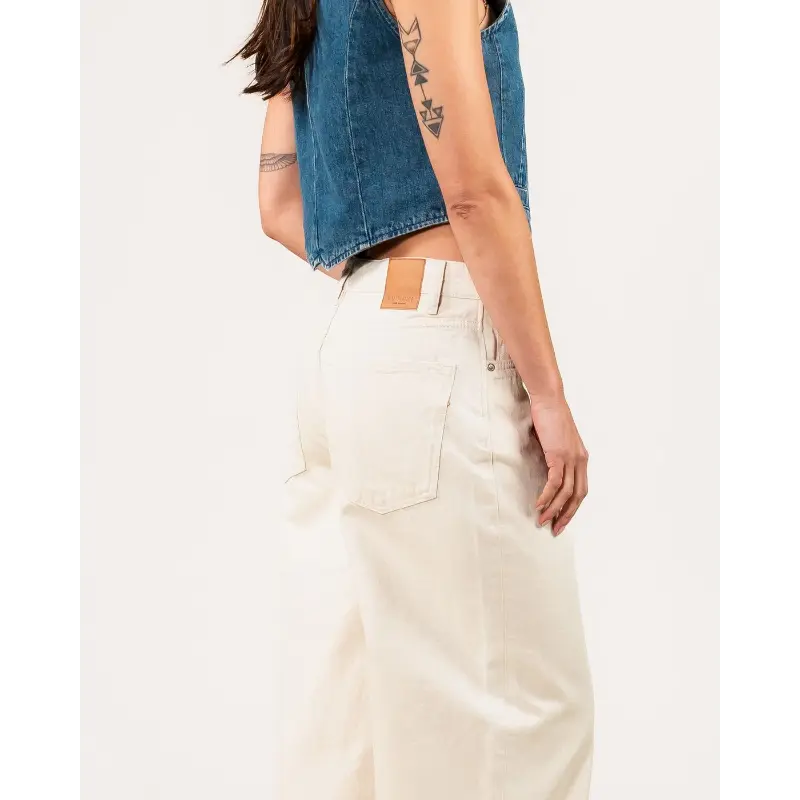 25105208 lucy loose off-white 463 ecru06 Kuyichi Jeans Lucy Loose 25105208 463 Ecru