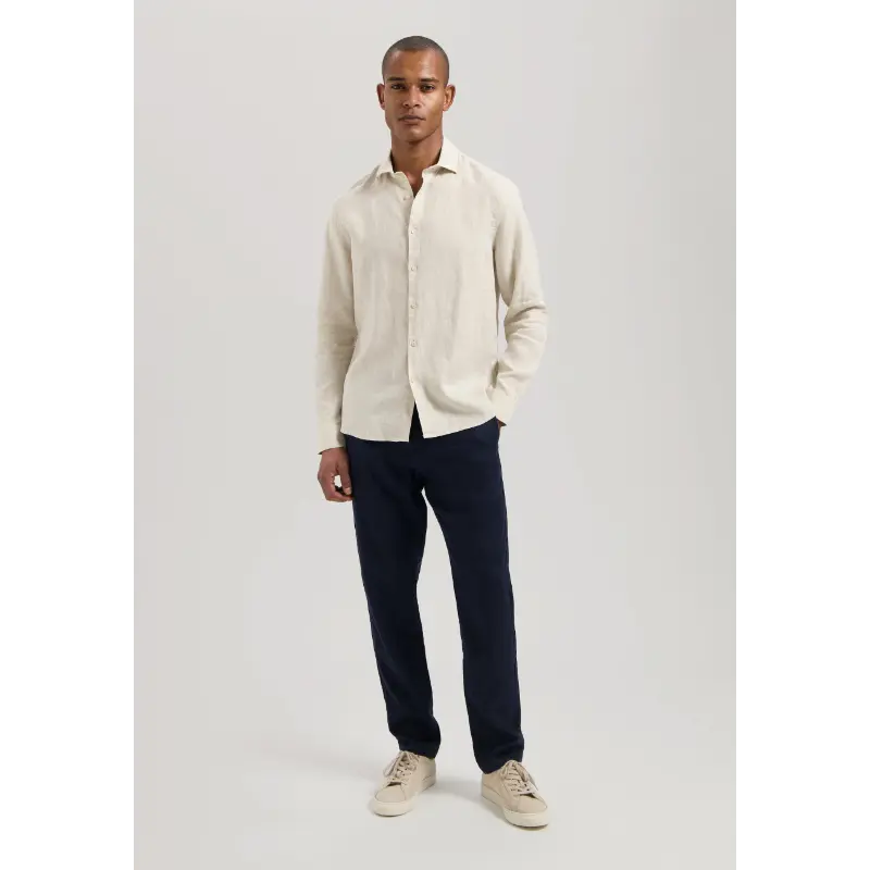 303710 Sand Melange5 Dstrezzed Overhemd Jagger 303710 253 Sand Melange