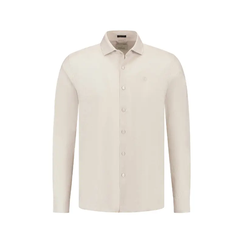 303710 Sand Melange7 Dstrezzed Overhemd Jagger 303710 253 Sand Melange