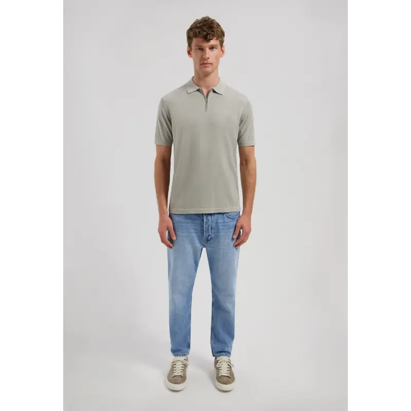 42006225 Dstrezzed Polo Dorian 420062 831 Ghost Grey