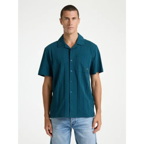621200081 Chasin Overhemd Bore Point 62120008 e63 Blauw