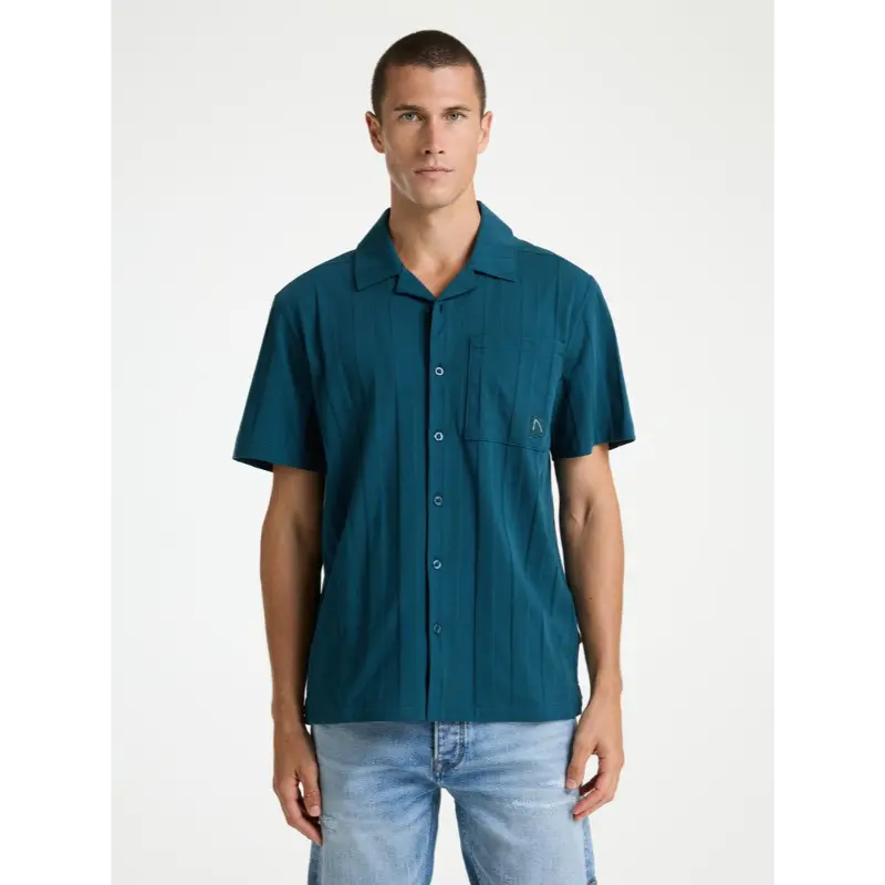 621200081 Chasin Overhemd Bore Point 62120008 e63 Blauw